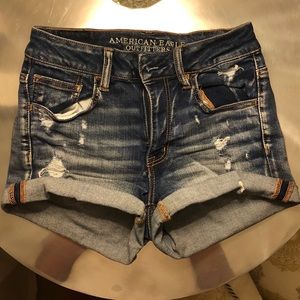 High waisted American Eagle jean shorts
